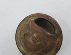 Early Singer Coffin Top Treadle Sewing Machine Brass  Insert