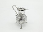 George Ii Sterling Silver Floral Pattern Paw Foot Cream Jug Antique 1749 London