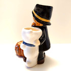 Halloween Witch  Ghost  Jack-o-lantern 3 Cup Tea Light Holder Crazy Mountain 