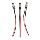 Dc 12v Mini Push Button Pre-wired Momentary N o Off-on Switch Plug 3 Pack