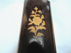 Antique 1800 s Wood French Fitted Sewing Case Beautiful Inlaid Rosewood As Found