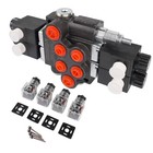 2 Spool Solenoid 12v Dc Control Valve Connector Iso 4400 3600 Psi Max Pressure