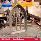 2pc Unpainted 1 12 Scale Dollhouse Miniatures Accessorie White Windows Diy