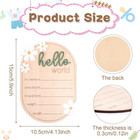 Personalized Wooden Baby Announcement Sign For Newborn Photo Props