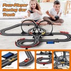 Slot Car Race Track Set Electric Powered Race Track Dual Racing Car Track Set