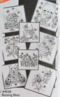 Aunt Martha s 4038 Buzzing Bees Honey Beehive Floral Embroidery Transfer Pattern