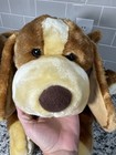 Animal Alley Darby Brown Puppy Dog Toys R Us Stuffed Plush Laying Toy Lot Of 2  