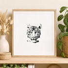 Detailed Tiger Large Reusable Wall Stencil For Painting Diy Home Decor Template