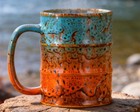 Handmade Troutwater 12oz Mug     Brook Trout Colors