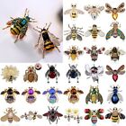 Wedding Crystal Pearl Bee Butterfly Animal Brooch Pin Women s Jewelry Wholesale