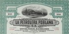 Mexico P 41b La Petrolera Poblana S a  100 Acciones De 1917                12948