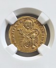 Byzantine Romanus I Lecapenus With Christopher Solidus Ngc Xf Ancient Gold Coin