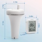 Solar Spa Floating Pool Thermometer Wireless Inkbird Ibs-p03r Ip68 Waterproof Cf