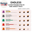Variety Pack - 100 Premium Espresso Pods Compatible With Nespresso Original Mach