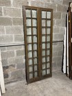   Antique Chestnut 36 Lite Double Entrance French Doors   33 5 X 82 75   Salvage