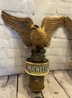 Vintage Michelob Beer Flying Eagle Wall Sign Sconce Plaque Lot Of 2 Nos