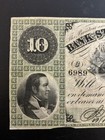 1861  10 Bank Of The State Of South Carolina Charleston Civil War Obsolete Note