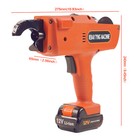 2 Battery Automatic Rebar Tying Machine Electric Rebar Tier Tool 8-34mm 4500mah