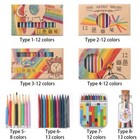 1set Dollhouse Miniature 1 12 Scale Crayons Colorful Pencils Painting Stationery