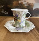 Rozenburg Eggshell Porcelain Cup   Saucer The Hague Antique 1913 Schellink