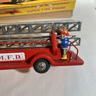 Clean  Vintage Japan Tin Litho Friction Super Fire Engine With Original Box