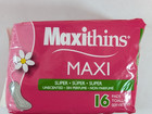 Maxithins Super Maxi Unscented Sanitary Pads Feminine Care Lot Of 3
