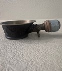 Vintage Chinese Brass Hot Coal Silk Iron Stone Handle Asian Decor