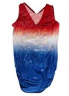 Gk Elite Gymnastics Leotard Ombr   Stars Sequin Usa Bling American Dream Size As