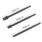 Impact Socket Adapter Set 6  Extension Bit 1 4 hex Shank 1 4 3 8 1 2  Drive