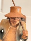Vintage Anri Ulrich Bernardi Wood Carving Peasant Wanderer Traveler Figurine