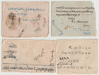 C 1930s 8 X Nepal Postal History Covers Green Stamps Some Dated In Pencil 1929