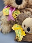 Blue Gum Billy Koala Plush 10  Parent   4  Baby Real Kangaroo Fur Nwt Australia