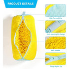 Durable Shoe Washing Machine Bag For All Shoe Types-yellow With Blue Zipper idea