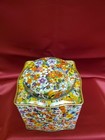 Vintage Tin With Scalloped Edges Floral Motif By Daher Designs Made In England
