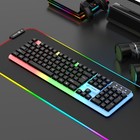Professional Led Backlit Wired Gaming Keyboard Mouse Combo Full Size Rgb