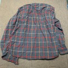 Eddie Bauer Men s  shirt Size M Blue Red  classic Fit  flannel Button-down Cotton