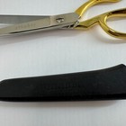 Gingher 8  Gold-handled Tailor Shears Nickel gold Italy W Sheath Sewing Scissors