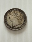 Canada 20 Cents 1858 One Year Type Victoria Rare Holed