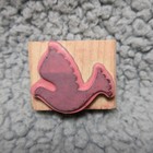 Vintage Wood Mounted Rubber Stamp Peace Dove Christmas
