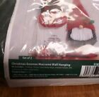 Herschners Macrame Kit Christmas Gnome Wall Hanging 8  X 22  Large New  518308