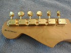 Fender Stratocaster Mim Neck Rosewood 21 Fret Gold Vintage Tuners Vgc
