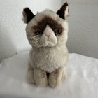 Gund Grumpy Cat Plush Kitten Stuffed Toy Brown Beige 9  Beautiful Grey Eyes