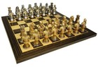 Medieval Times Crusade Busts Chess Set Gold Silver 14  Ebony Black   Maple Board