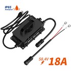 Litime 58 4v 18a Ac-dc Waterproof Charger For 48 51 2v Golf Cart Lifepo4 Battery
