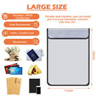 Fireproof Document Bag Waterproof Safe Storage Pouch W zipper Reflective Strip