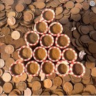 Lincoln Wheat Cent Rolls   1909-1958 Us Coins   50 Cents   Penny Roll Estate Lot