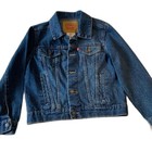 Levi   s Denim Trucker Jacket  Youth Size S 8-10 Classic Jean Jacket 100  Cotton