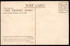 Early Casino Theatre  desert Song  Broadway New York Vintage Postcard M2045