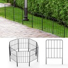 25 Pack Garden Fence No Dig Fencing Metal Wire Panel Border Animal Barrier 27ft