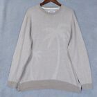 Tommy Bahama Sweater Men s Xl Beige Palma Stripe Knit Crew Neck Long Sleeve